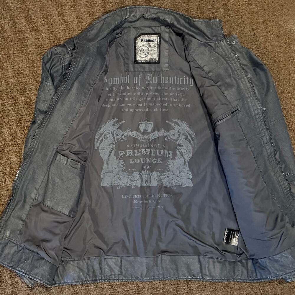 P-LOUNGE Black Military-Style Jacket - Size XXXL